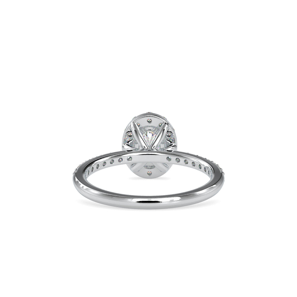 0.9 ct Oval Diamonds Ring