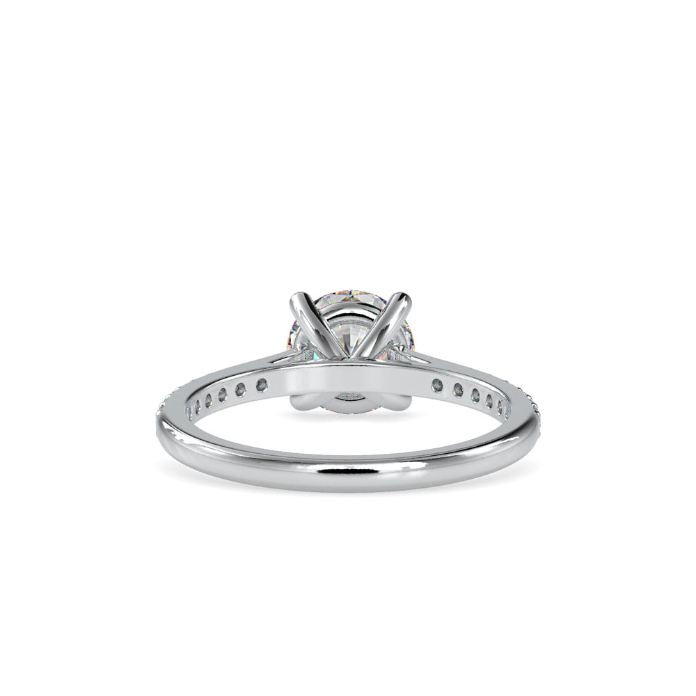 1.5 ct 4 Prong Diamond Ring side