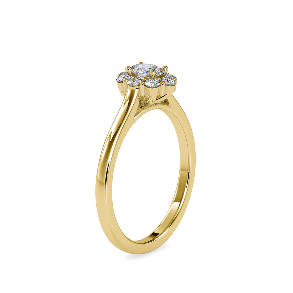 0.3 ct Oval Diamond Ring