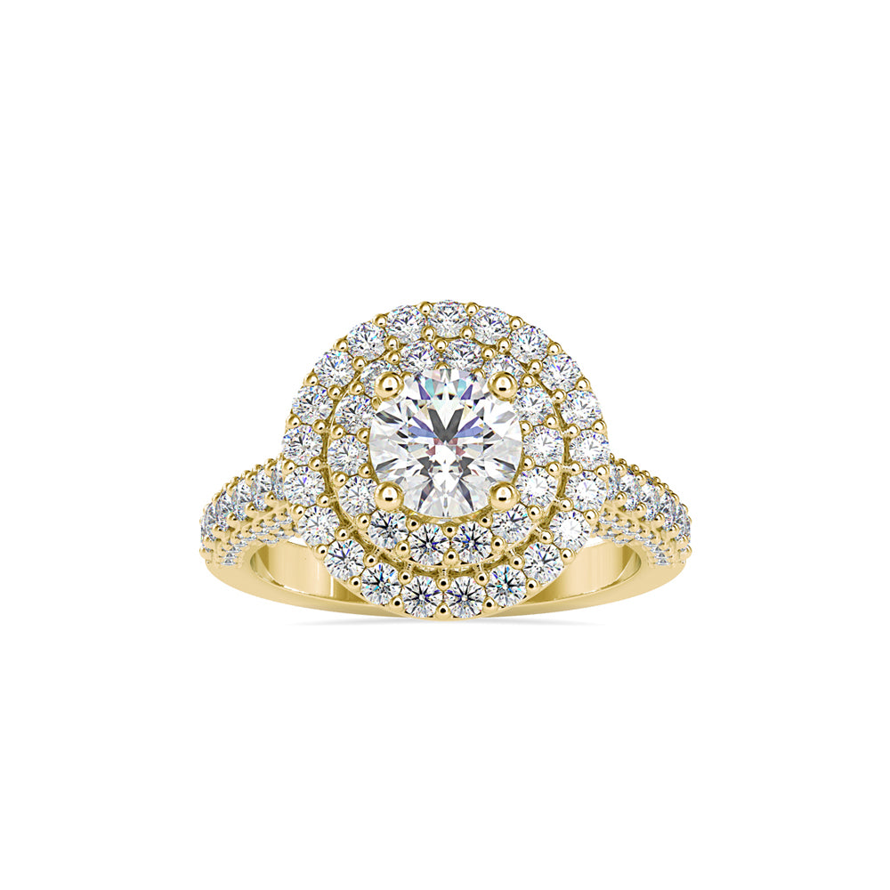 0.8 ct center Diamond Ring