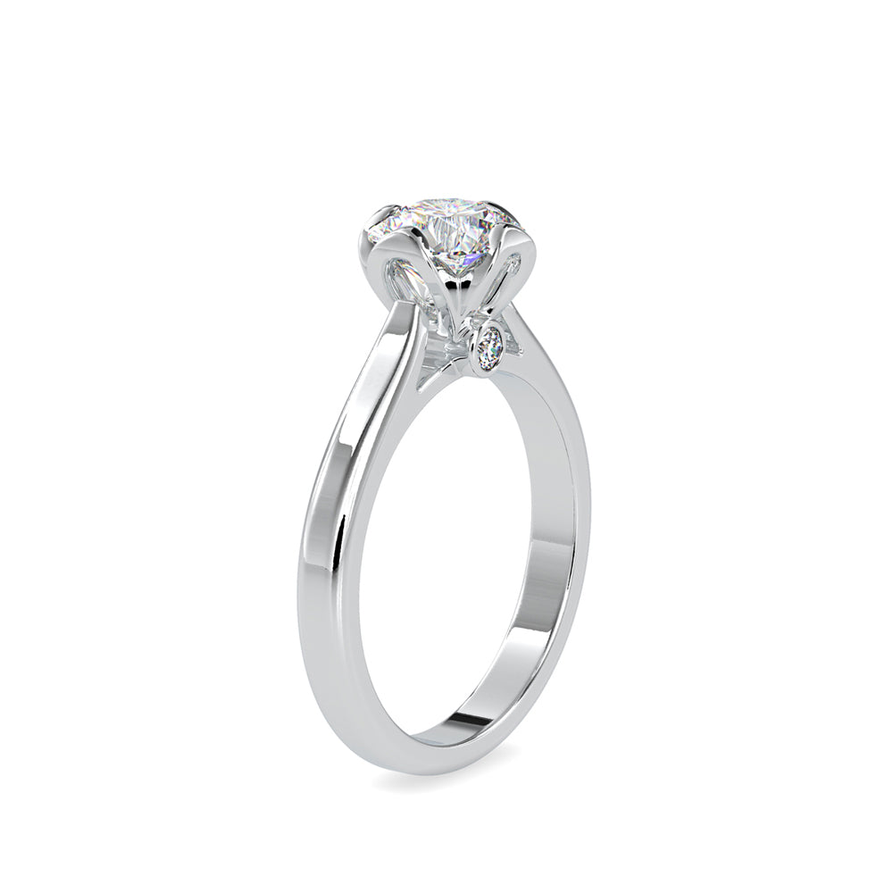 1 ct Flower 4 Prong Diamond Ring