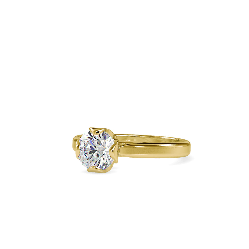 1 ct Flower 4 Prong Diamond Ring