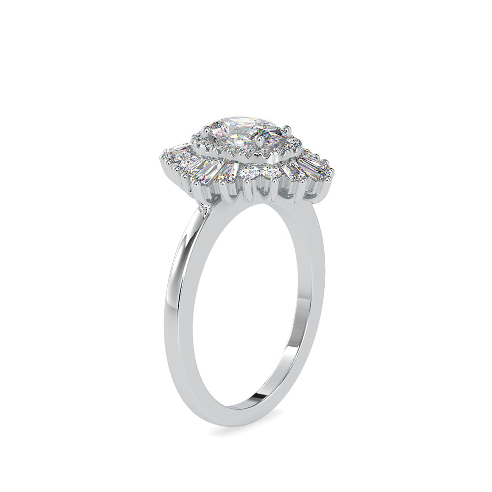 0.5 ct Rhombus Diamond Ring