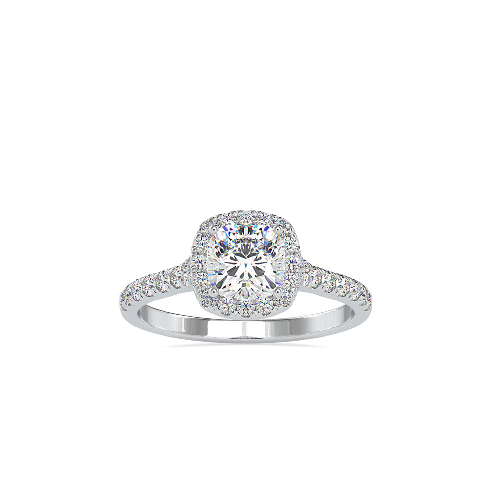 1 ct Cushion Diamond Ring