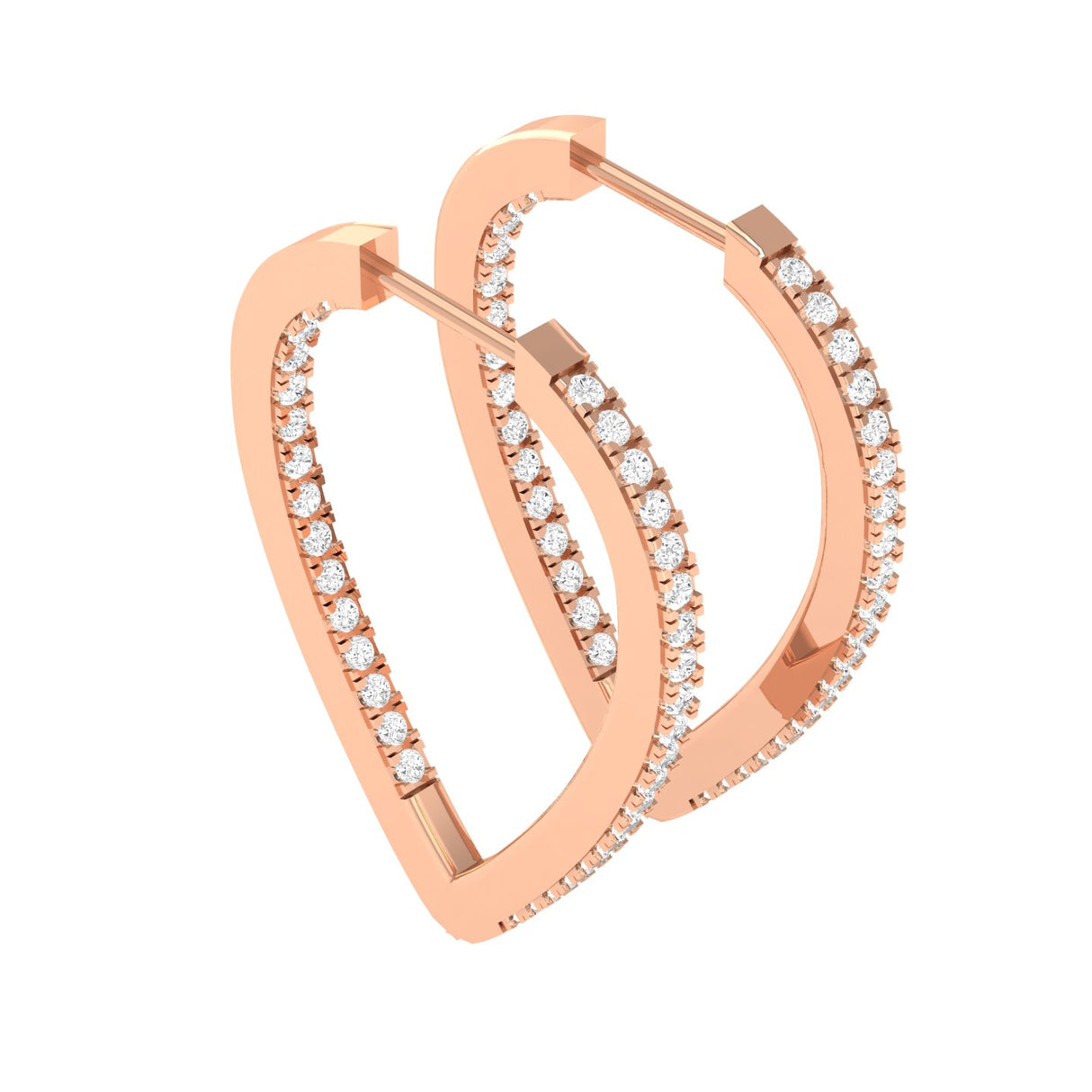 Classic Diamond Hoops 1.05 ct