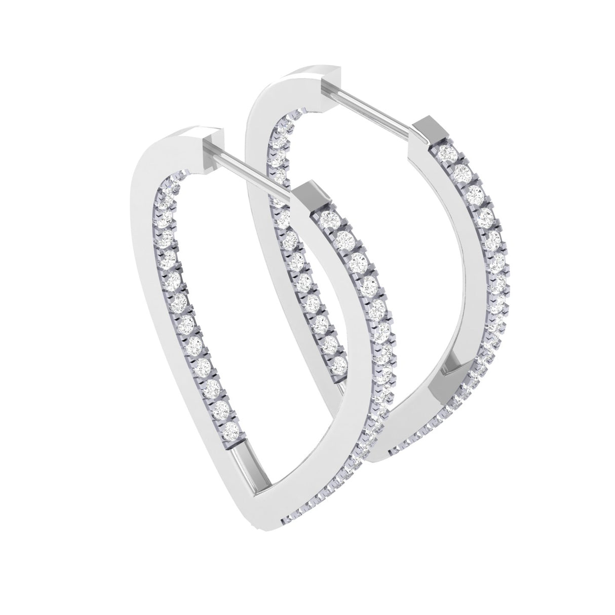 Classic Diamond Hoops 1.05 ct