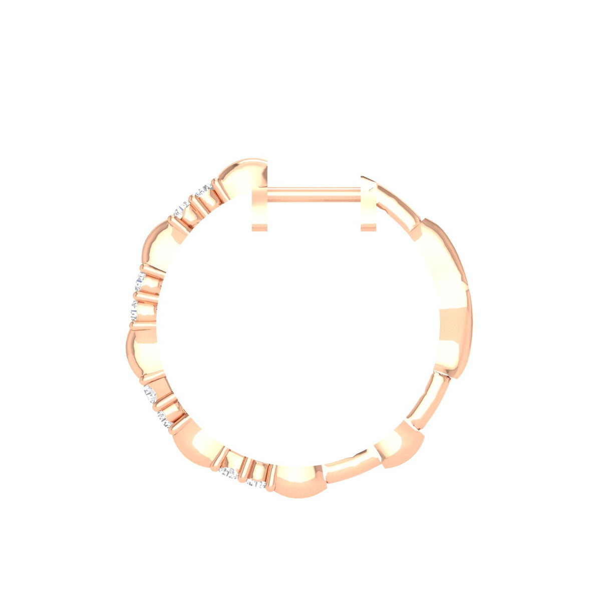 Gleaming Flower Diamond Earrings 0.44ct