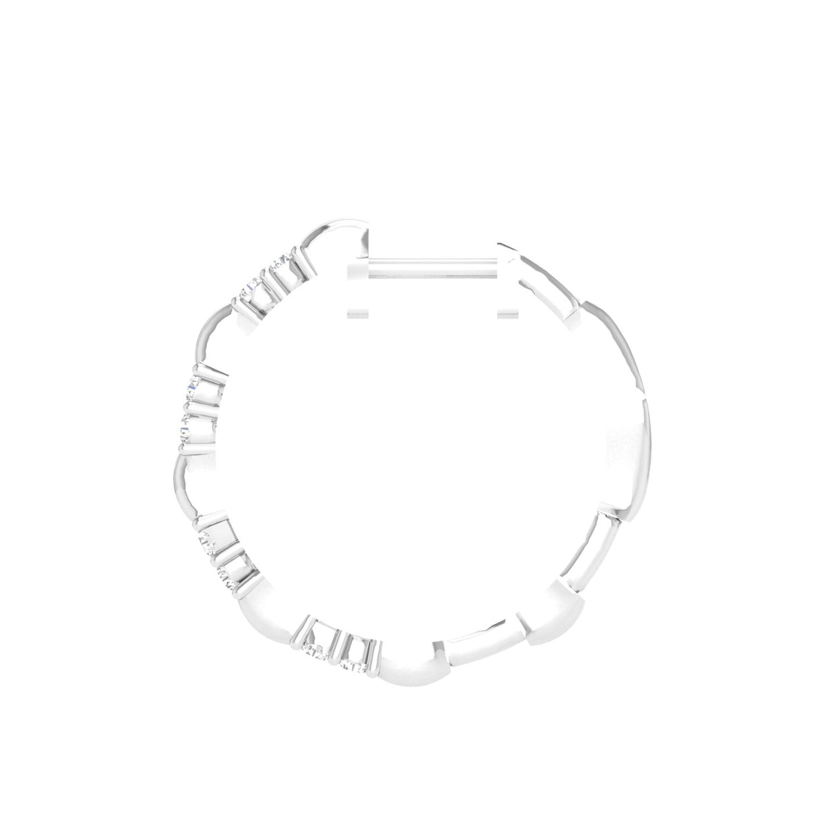 Gleaming Flower Diamond Earrings 0.44ct