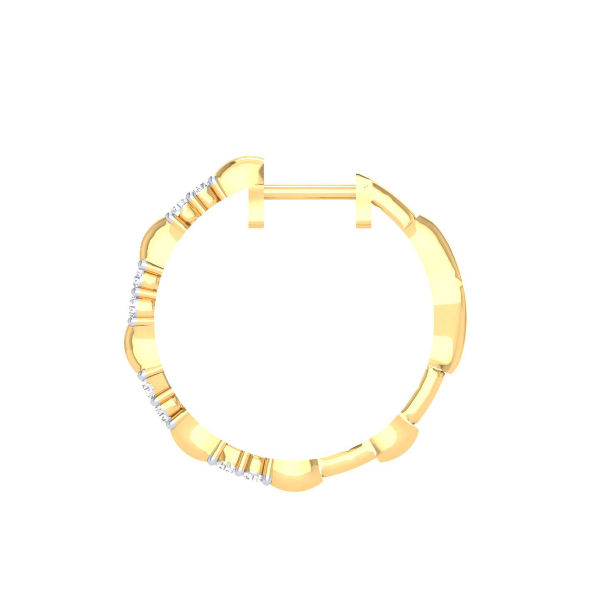 Gleaming Flower Diamond Earrings 0.44ct