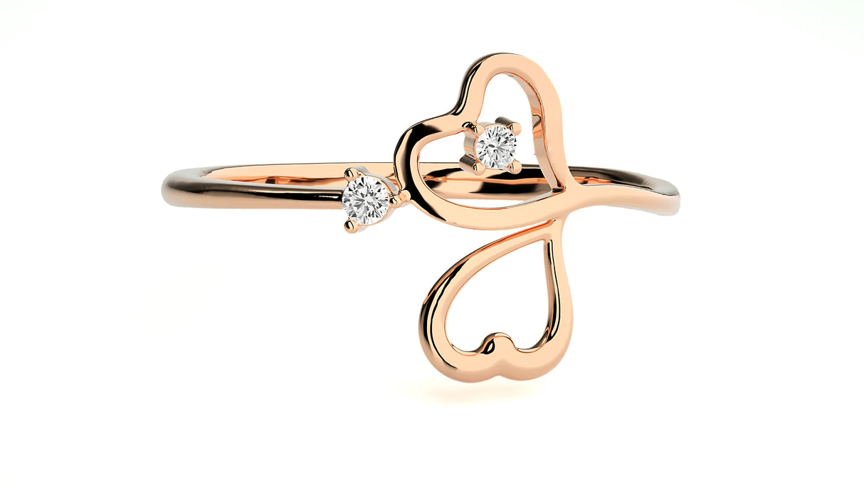 Delicate Bloom Diamond Ring 0.12 ct