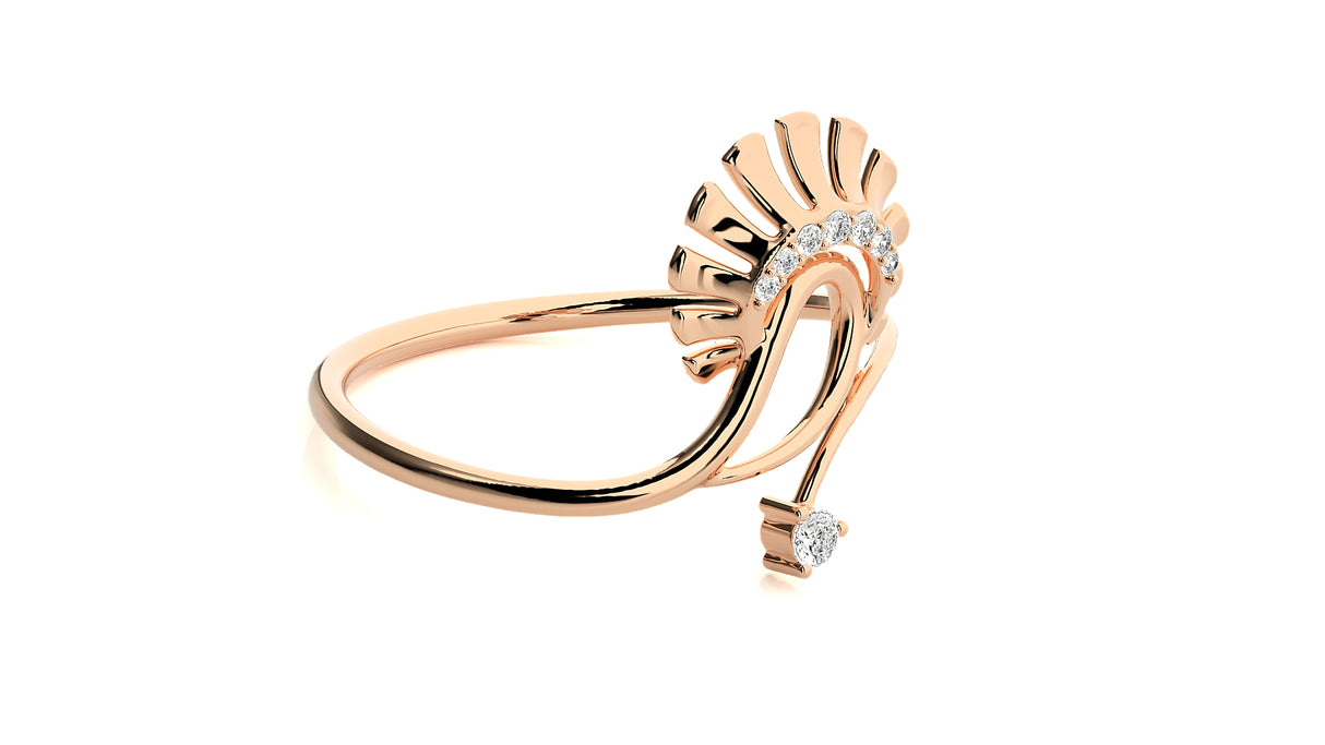 Golden Bloom Diamond Ring 0.12 ct