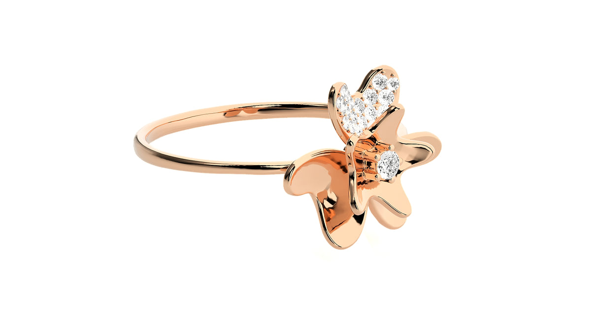 Petal Shine Diamond Ring 0.10 ct