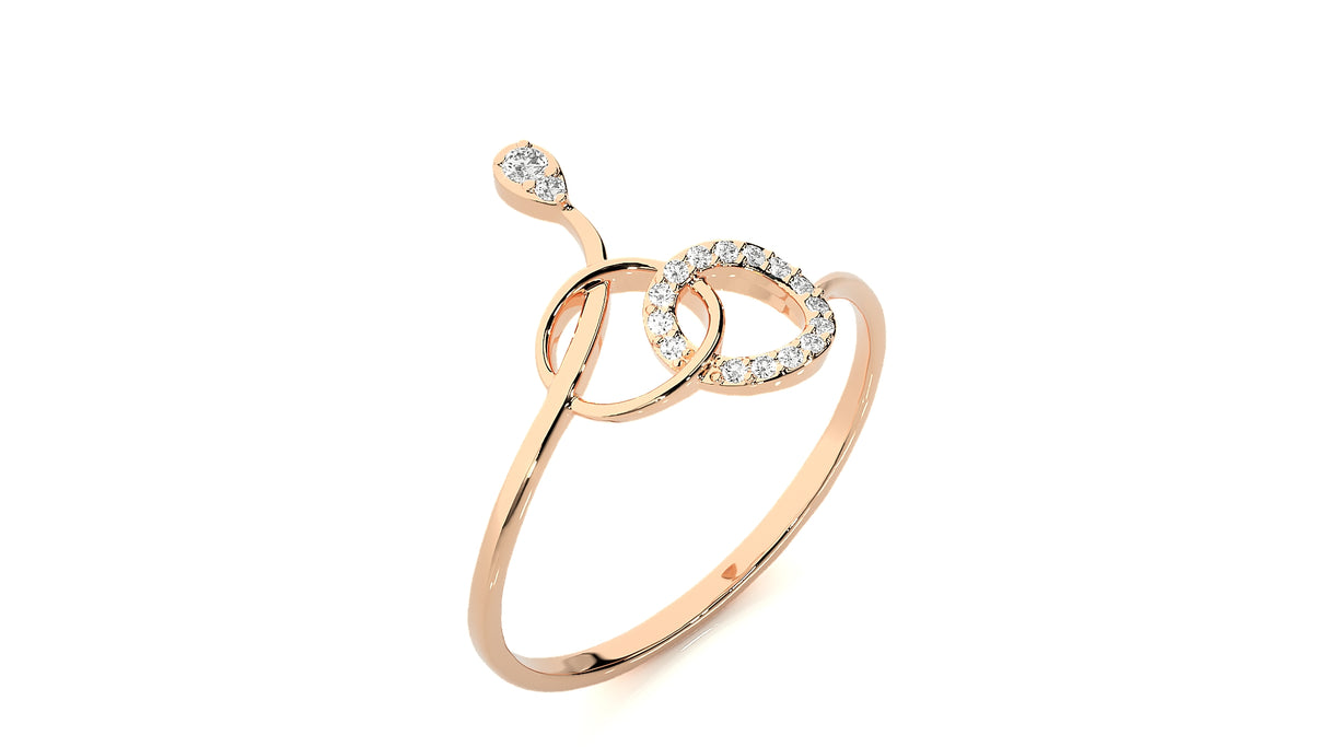 Delicate Diamond Ring 0.12 ct