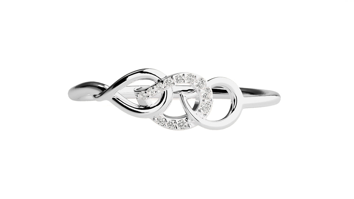 Celestial Flower Diamond Ring 0.10 ct