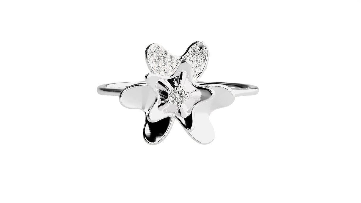 Petal Shine Diamond Ring 0.10 ct