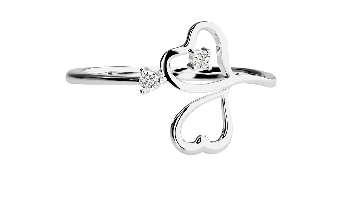 Delicate Bloom Diamond Ring 0.12 ct