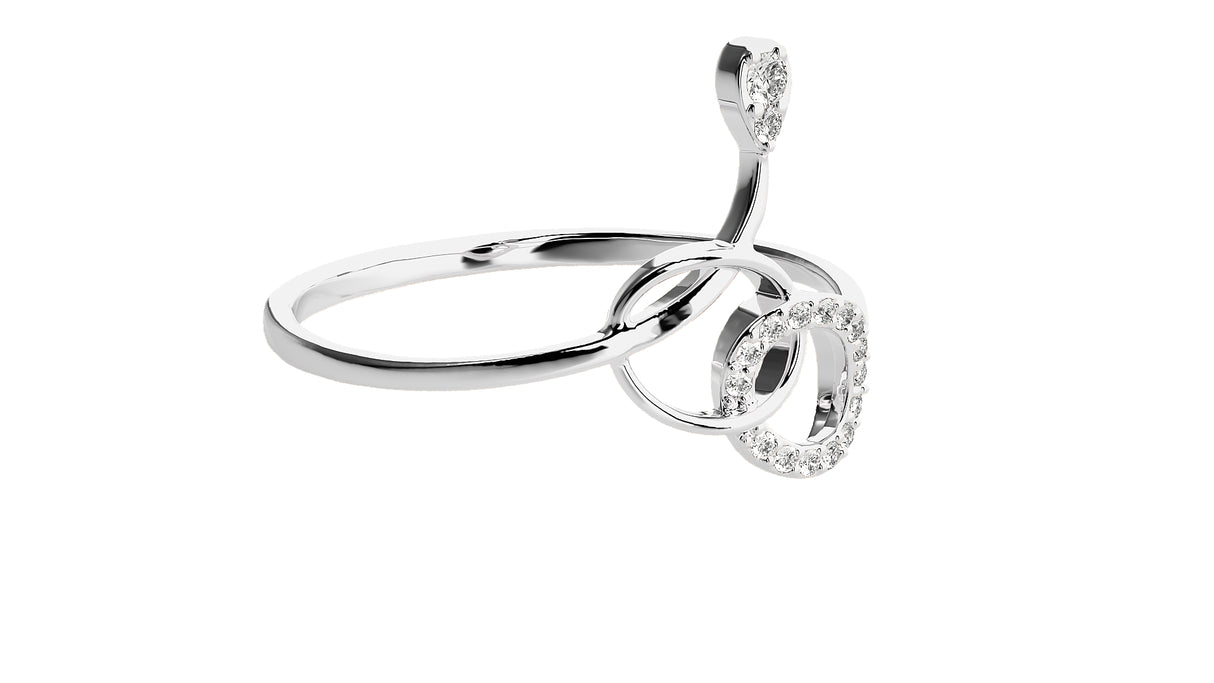 Delicate Diamond Ring 0.12 ct