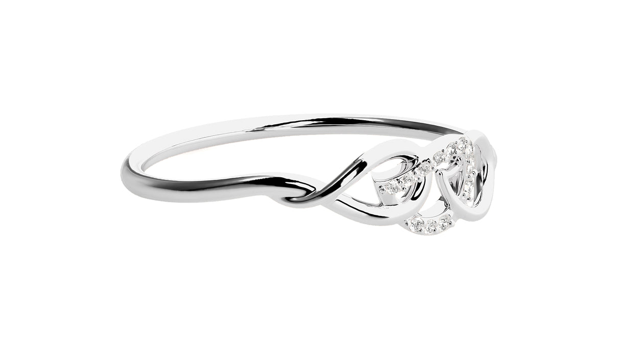 Celestial Flower Diamond Ring 0.10 ct