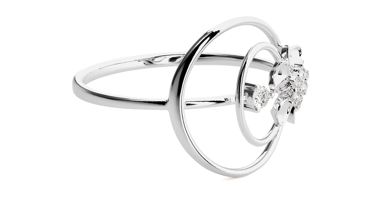 Pure Petals Diamond Ring 0.10 ct