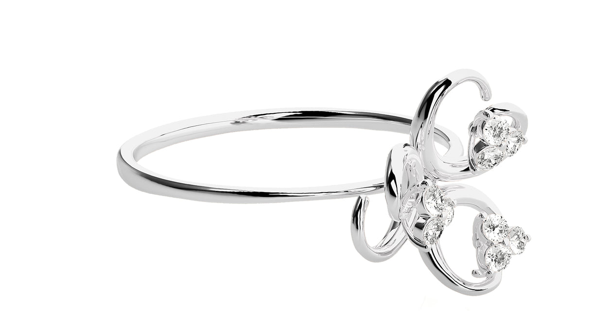 Diamond Bloom Elegance Ring 0.12 ct