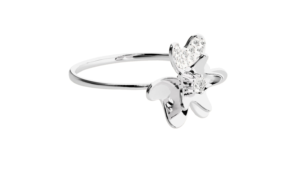 Petal Shine Diamond Ring 0.10 ct