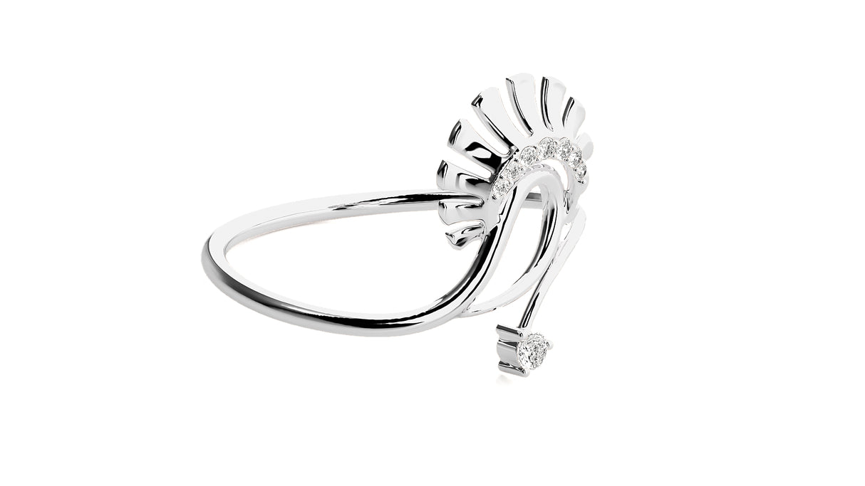 Golden Bloom Diamond Ring 0.12 ct