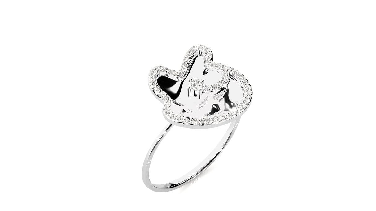 Diamond Glow Petal Ring 0.10 ct