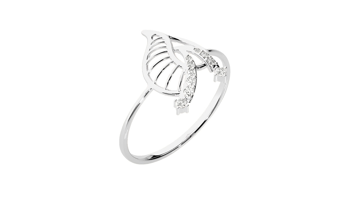 Floral Spark Diamond Ring 0.11 ct