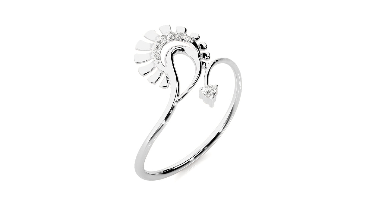 Golden Bloom Diamond Ring 0.12 ct