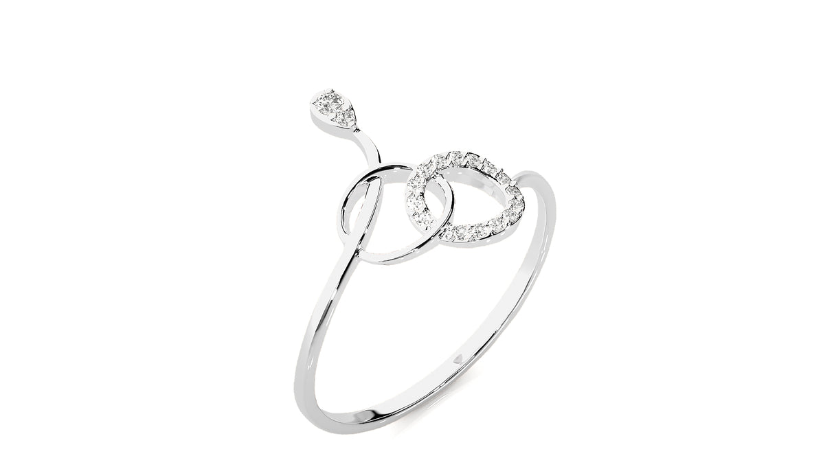 Delicate Diamond Ring 0.12 ct