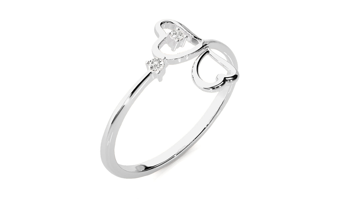 Delicate Bloom Diamond Ring 0.12 ct