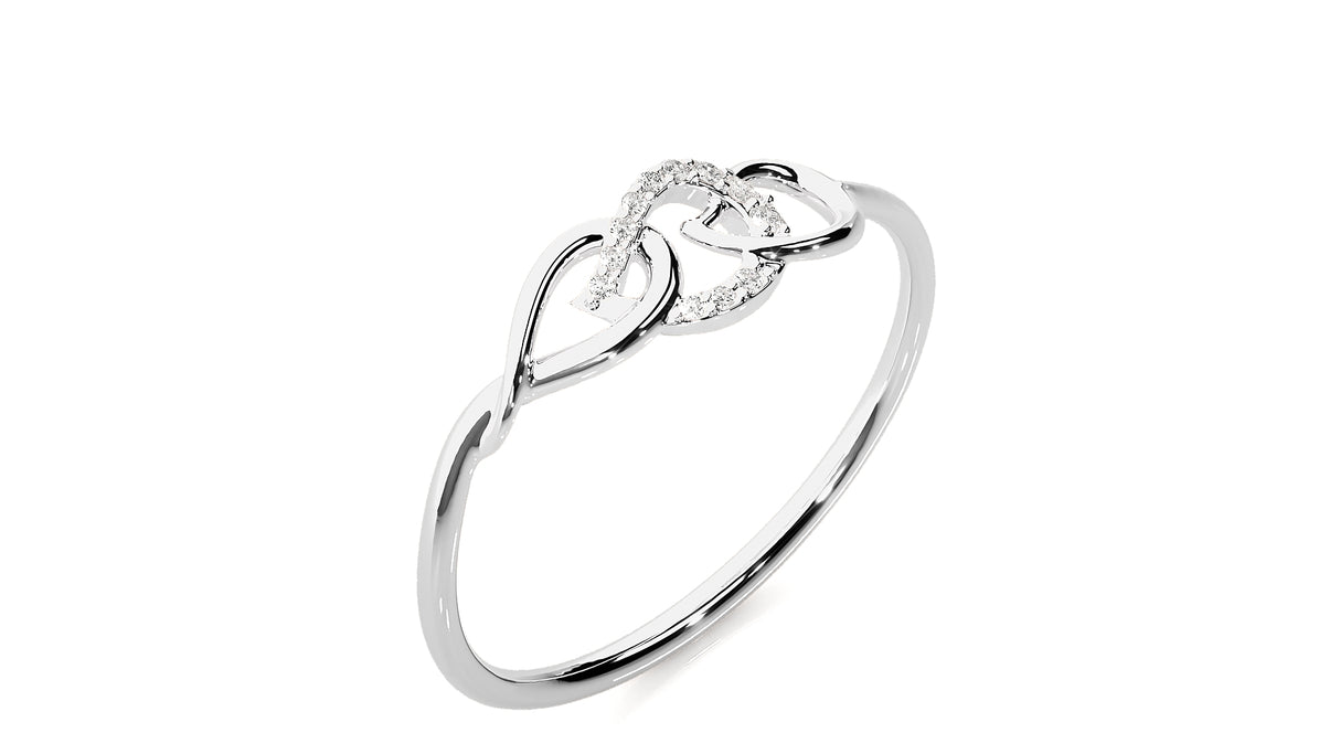 Celestial Flower Diamond Ring 0.10 ct