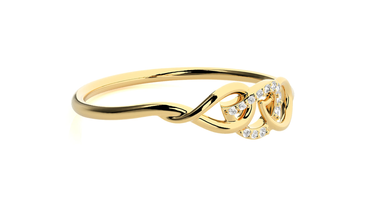 Celestial Flower Diamond Ring 0.10 ct