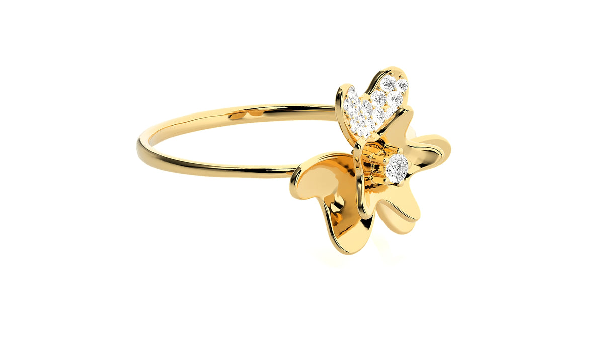Petal Shine Diamond Ring 0.10 ct