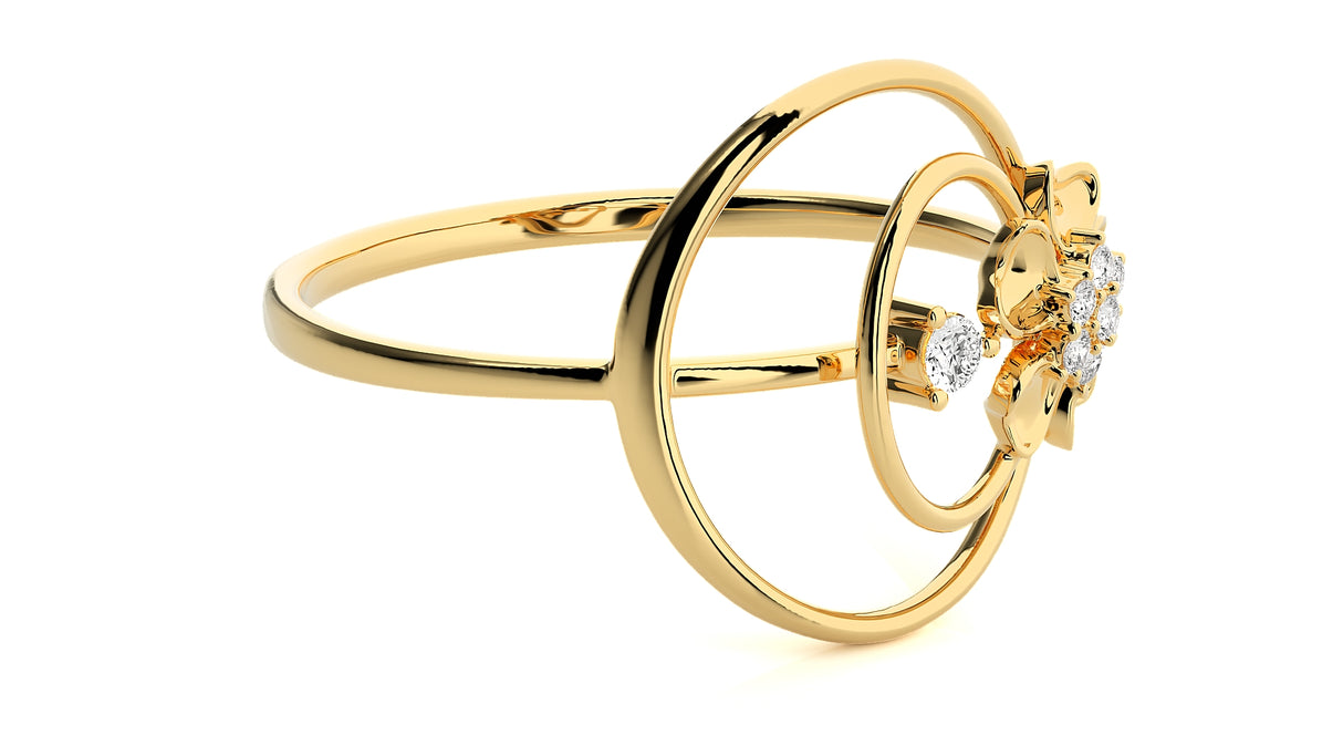 Pure Petals Diamond Ring 0.10 ct