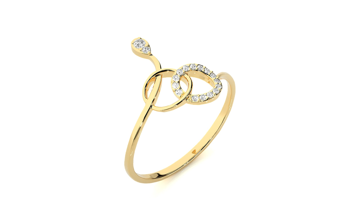Delicate Diamond Ring 0.12 ct