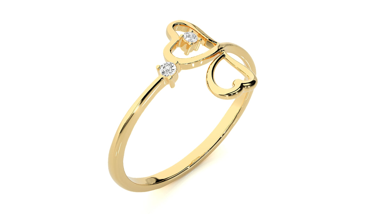 Delicate Bloom Diamond Ring 0.12 ct