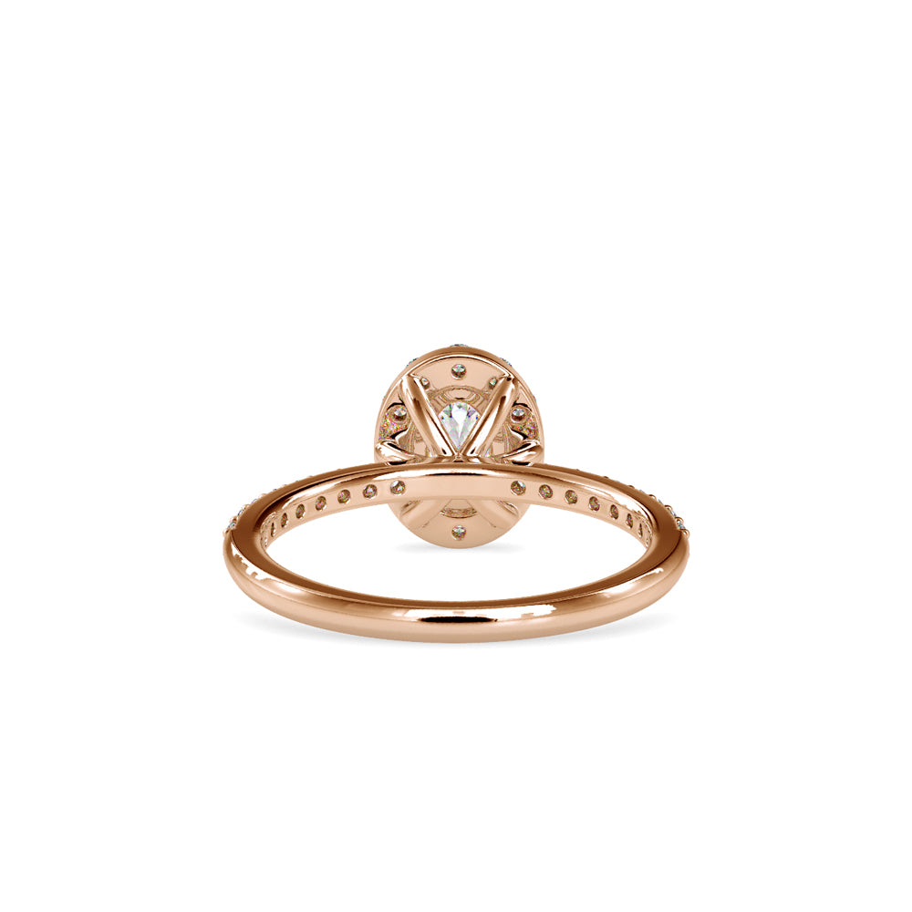 0.9 ct Oval Diamonds Ring