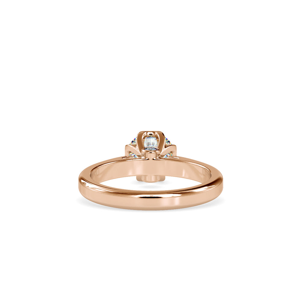 1 ct Flower 4 Prong Diamond Ring