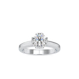 1 ct Flower 4 Prong Diamond Ring