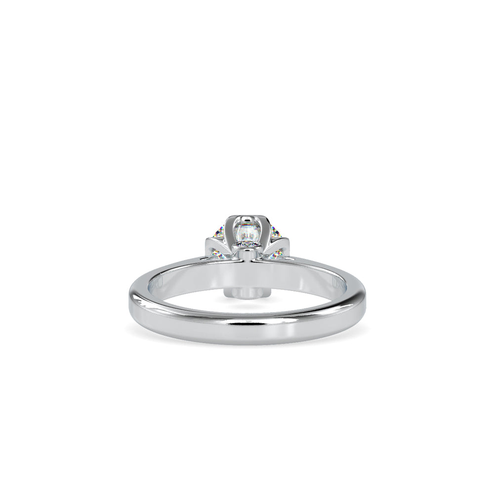 1 ct Flower 4 Prong Diamond Ring