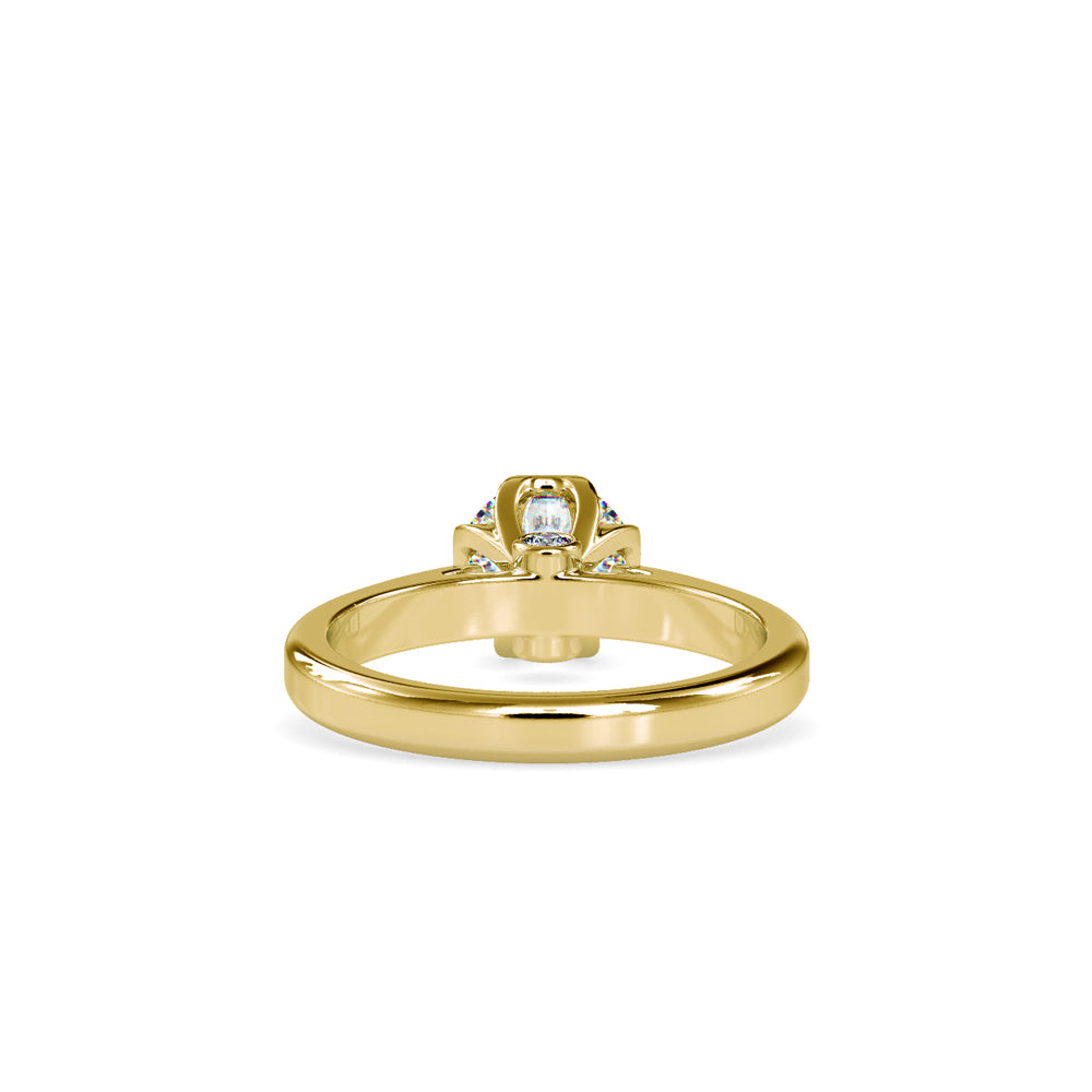 1 ct Flower 4 Prong Diamond Ring