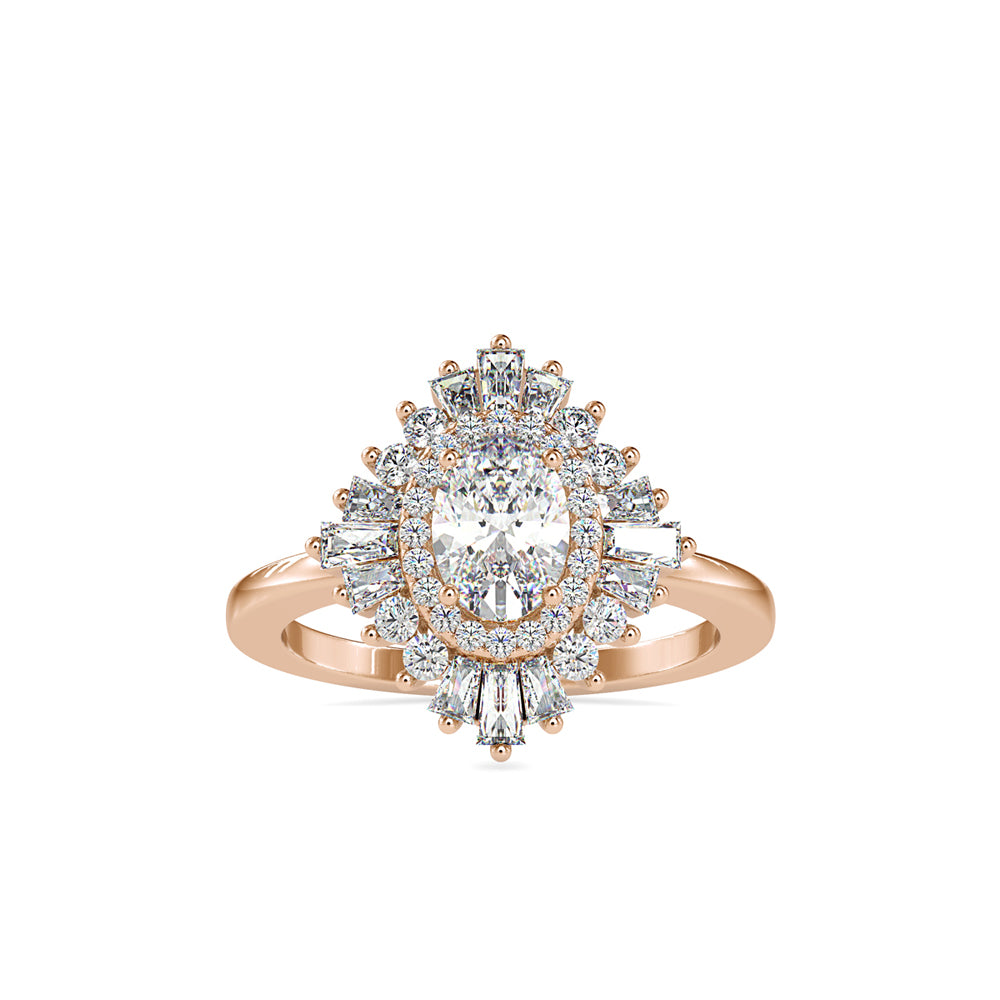 0.5 ct Rhombus Diamond Ring