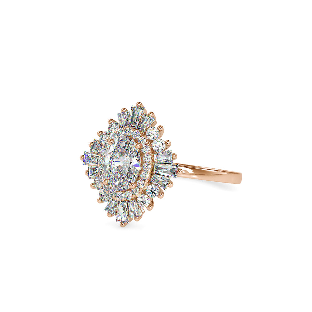 0.5 ct Rhombus Diamond Ring