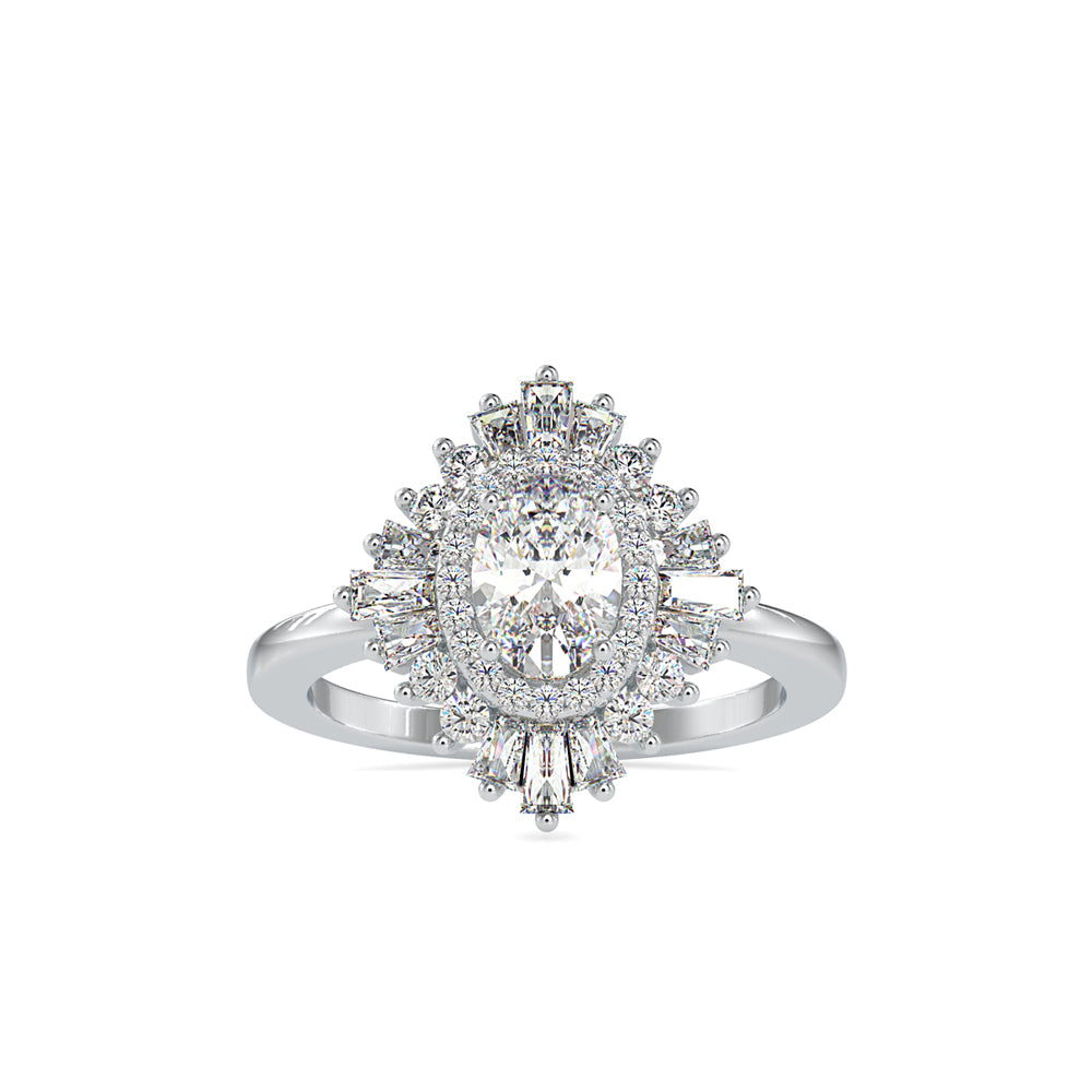 0.5 ct Rhombus Diamond Ring