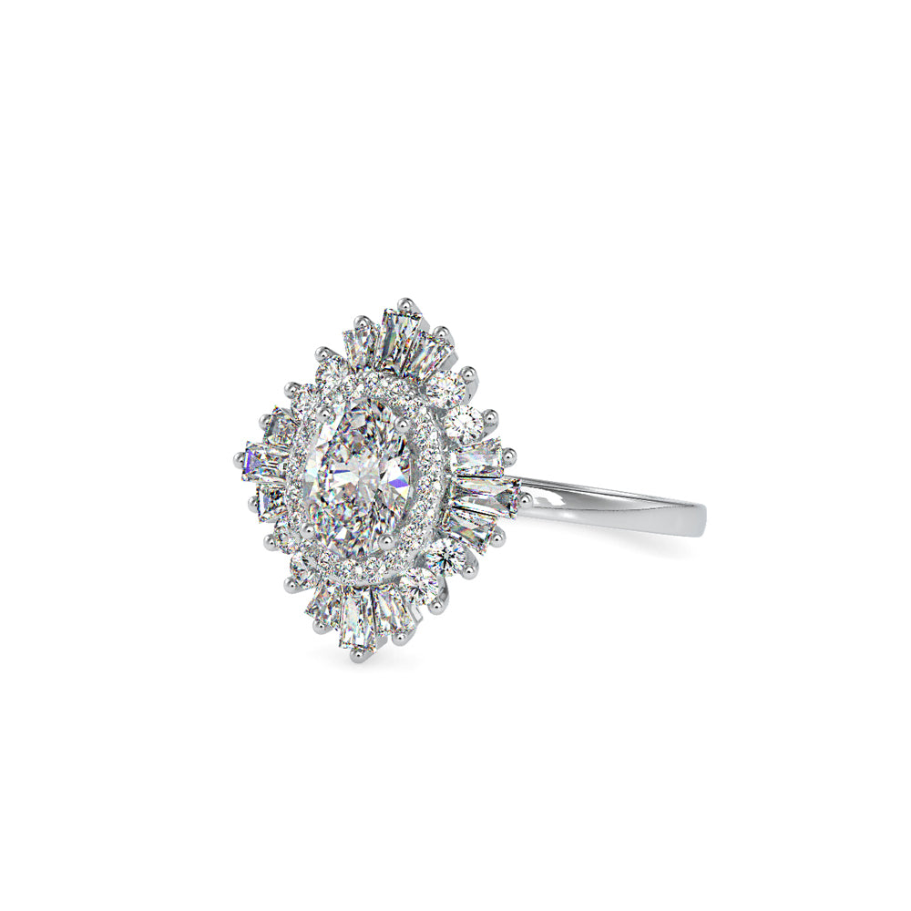 0.5 ct Rhombus Diamond Ring