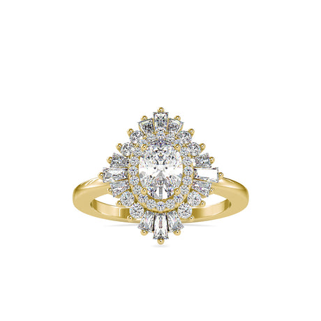 0.5 ct Rhombus Diamond Ring