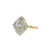0.5 ct Rhombus Diamond Ring