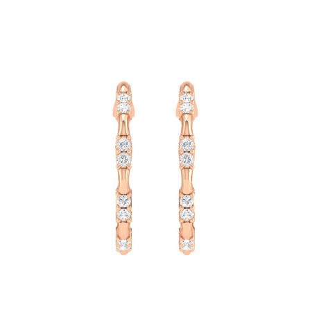 Gleaming Flower Diamond Earrings 0.44ct