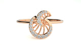 Timeless Flower Diamond Ring 0.12 ct